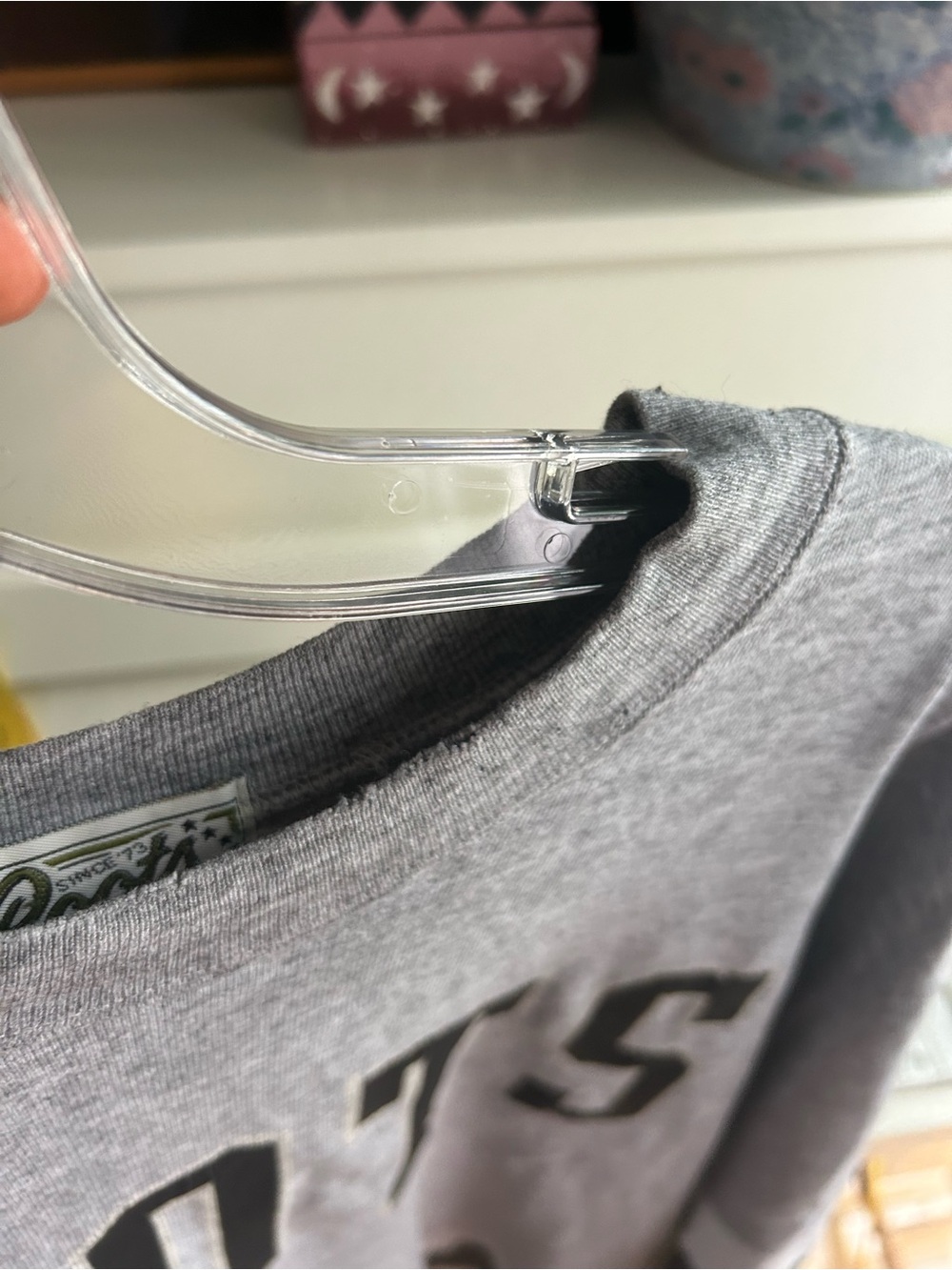 Vintage Y2K Roots Sporting Goods Hockey Jersey Long Sleeve Shirt Grey Black - Picture 16 of 16